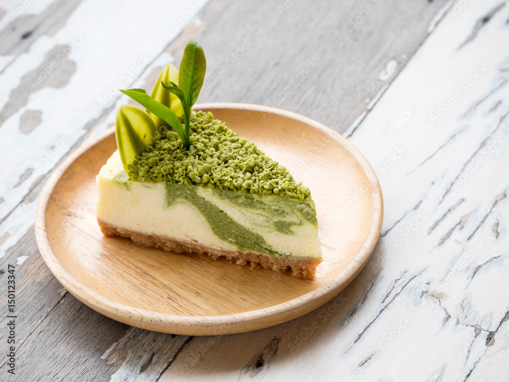Matcha cake, Dessert from green tea