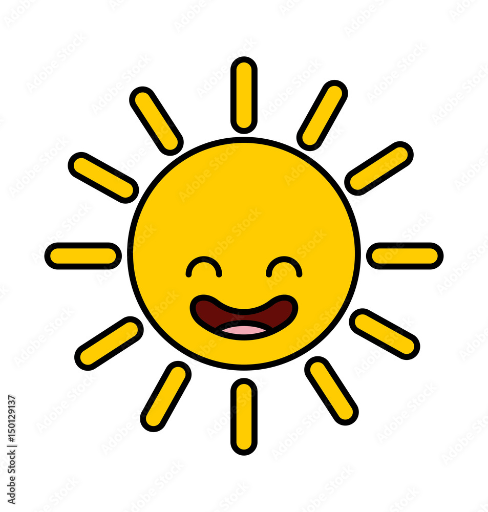 summer sun kawaii character vector illustration design summer sun kawaii character vector illustration design