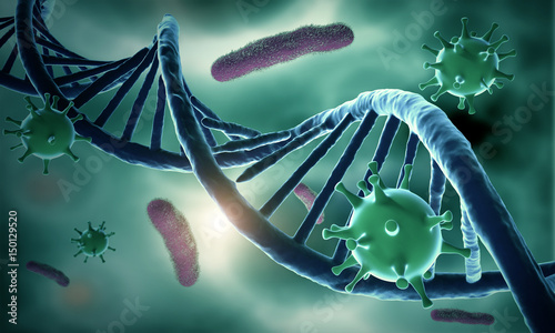 DNA structure and HIV-infected
