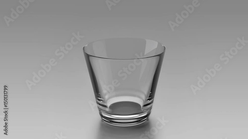 Empty glass in and out