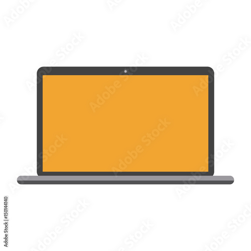 laptop computer icon image vector illustration design 