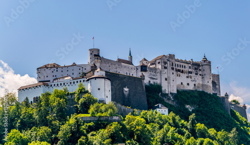 View of the festung Hohensalzburg fortress in the central Salzburg, Austria. photo