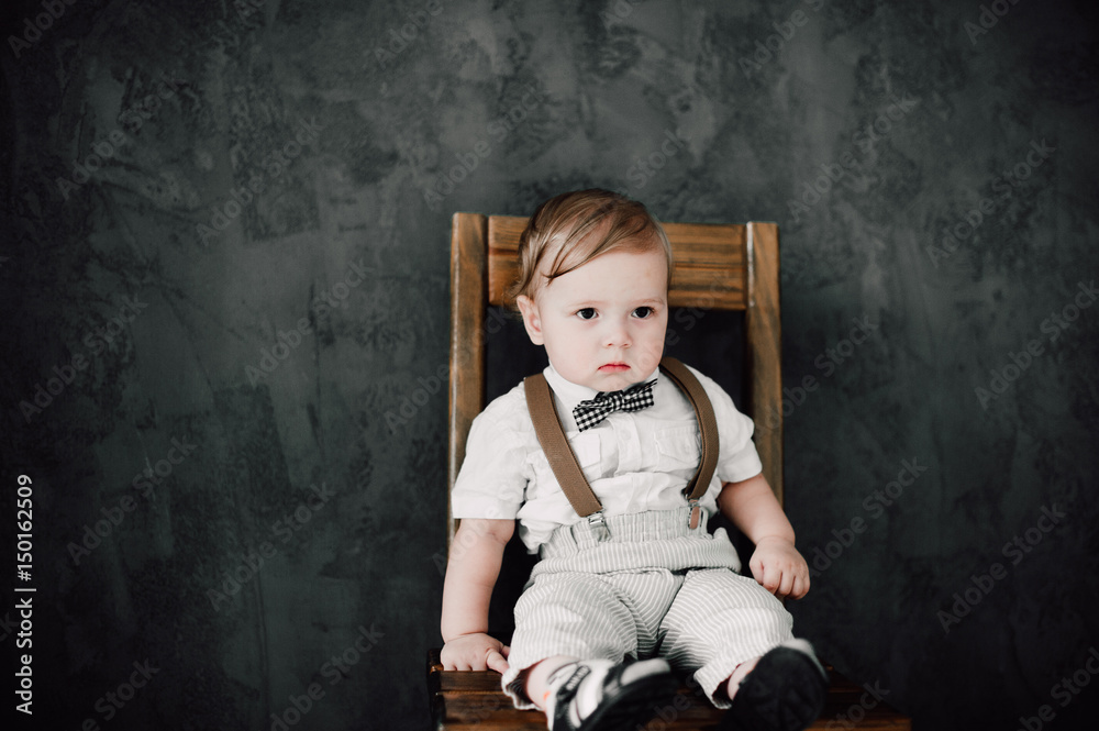 two babies wedding - boy dressed as groom, little gentleman dressed in bow-tie two babies wedding - boy dressed as groom, little gentleman dressed in bow-tie
