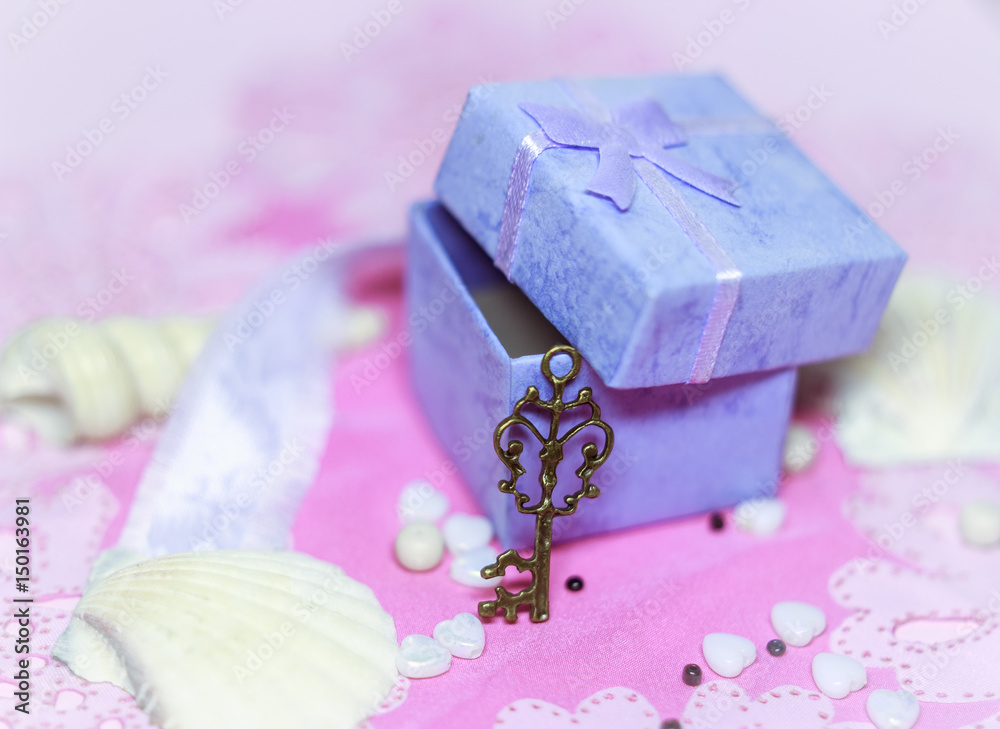 Open gift box. Shallow depth of field. Open gift box. Shallow depth of field.