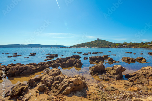 The seaside near the Neptune Grotto cave (Grotta di Nettuno) in Alghero, Sardinia  photo