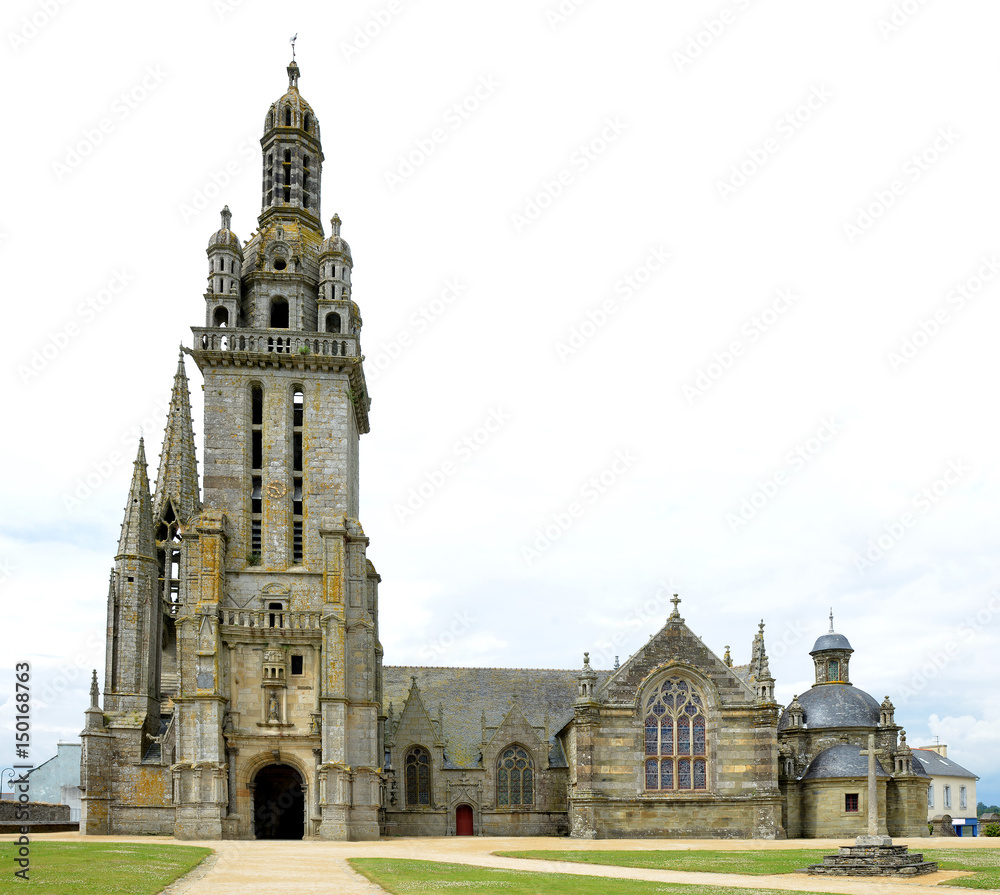 The parish church in Pleyben, Brittany, Northen France.