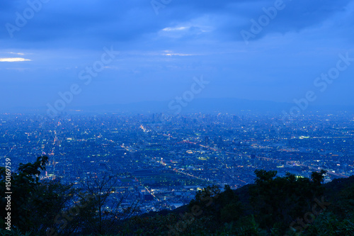 大阪の夜景 信貴生駒スカイラインからの眺め © Scirocco340