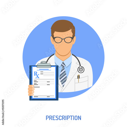 medical prescription concept