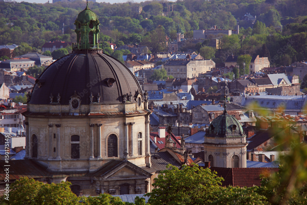 View on Dominican catherdral, Lviv, Ukraine