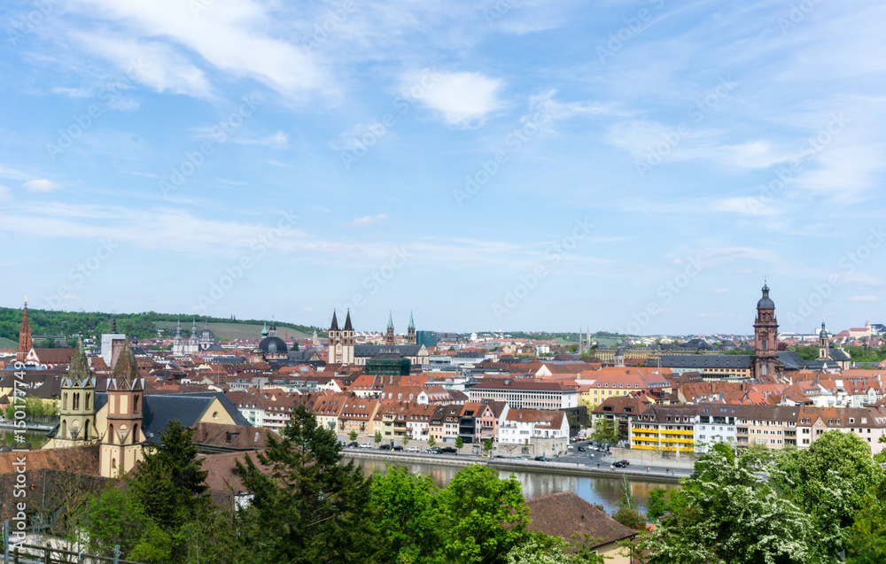 Stadtlandschaft Panorama von Würzburg
