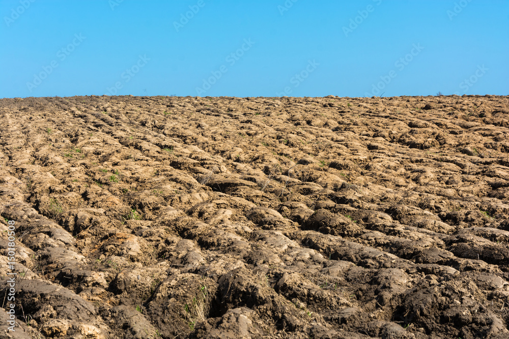Plowed a large field. Plowed a large field.