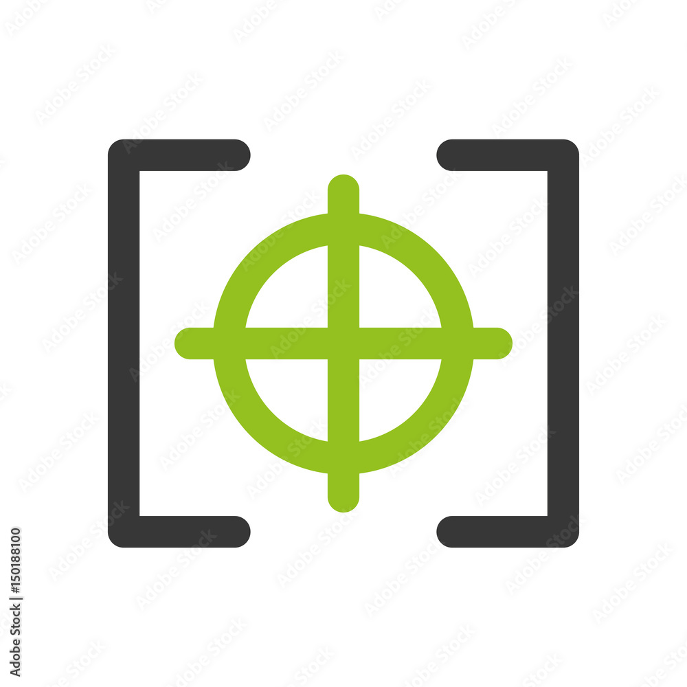photo target camera item vector illustration design photo target camera item vector illustration design