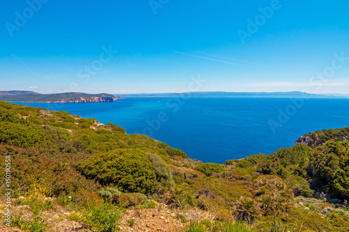 Amazing coast in the sun, Sardinia, Italy