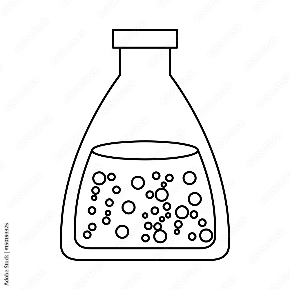 Test tube with liquid vector illustration design Test tube with liquid vector illustration design