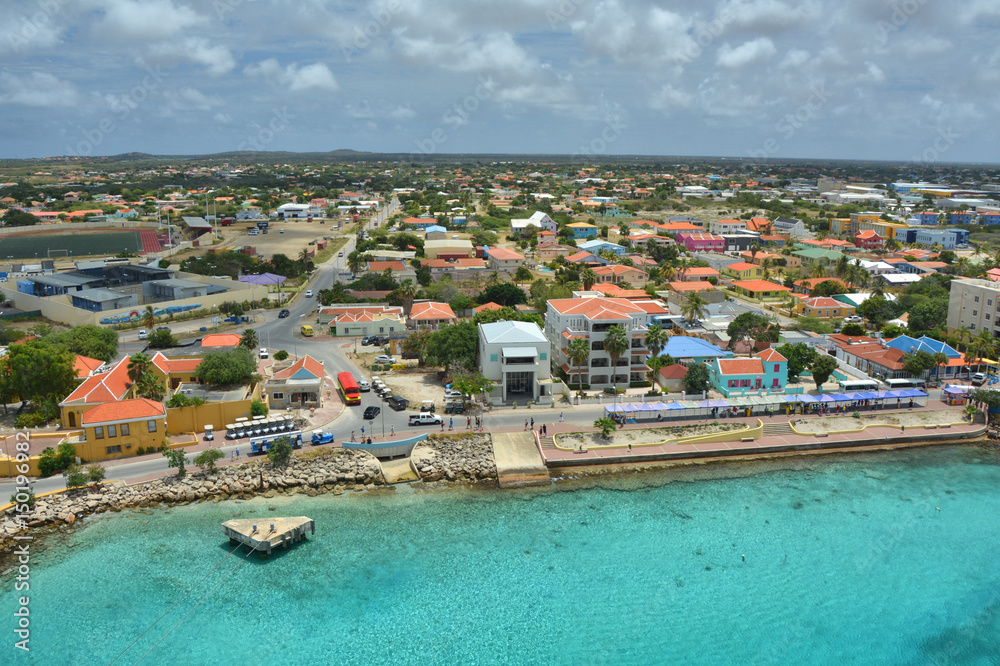 Cruise ship port in Bonaire