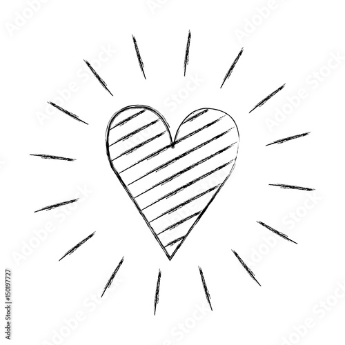 heart love romantic icon vector illustration design