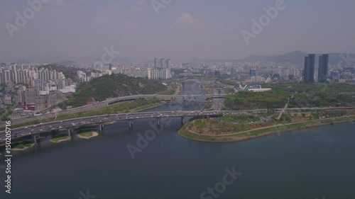 Wallpaper Mural Aerial Korea Seoul April 2017 Waterfront Sunny Day Torontodigital.ca
