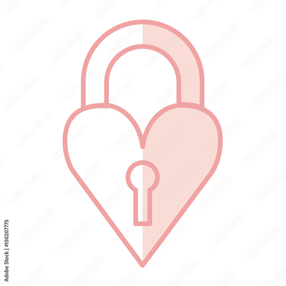 heart love with key hole vector illustration design heart love with key hole vector illustration design