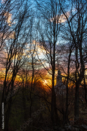 Beatiful sunset and clouds