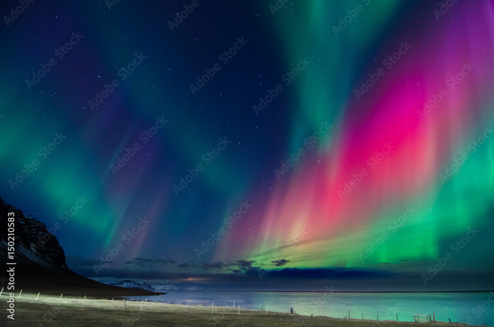 Northern lights colors