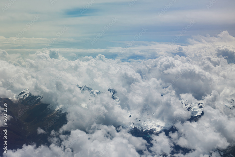 Fototapeta premium Andes mounatins aerial landscape