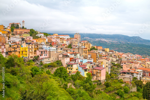 A view to city on La Maddalena island in Sardinia - La Maddalena. Italy