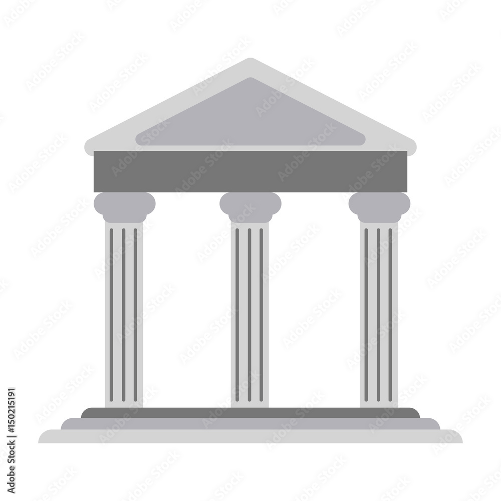 ancient greek building icon image vector illustration design ancient greek building icon image vector illustration design