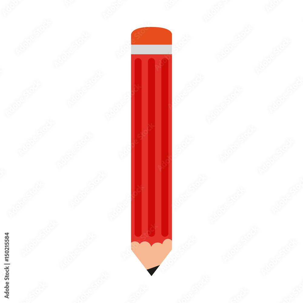 pencil with eraser icon image vector illustration design pencil with eraser icon image vector illustration design
