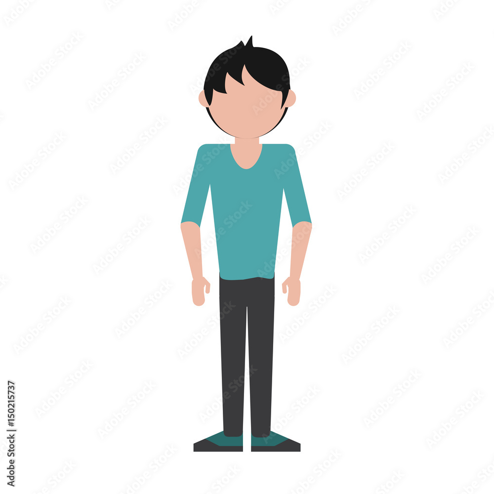 faceless man wearing t shirt icon image vector illustration design faceless man wearing t shirt icon image vector illustration design