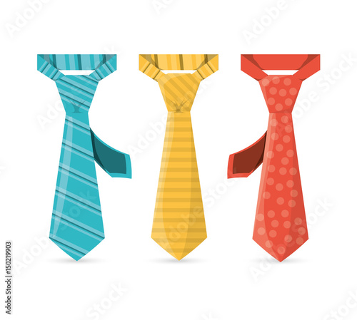 elegants ties to used in specials days, vector illustration