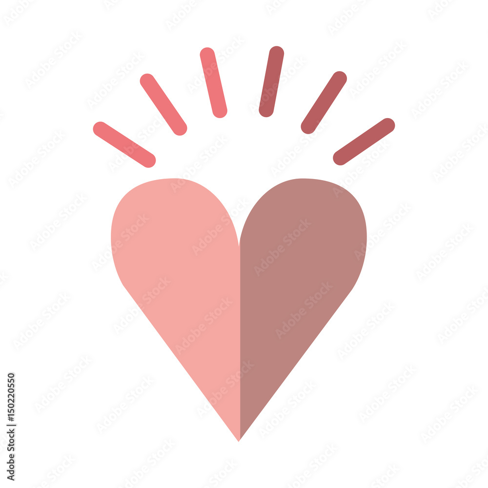 heart love romantic icon vector illustration design heart love romantic icon vector illustration design