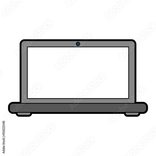 laptop computer icon image vector illustration design 