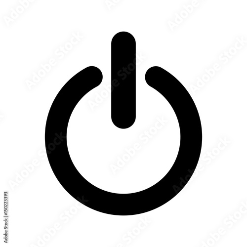 power button isolated icon vector illustration design