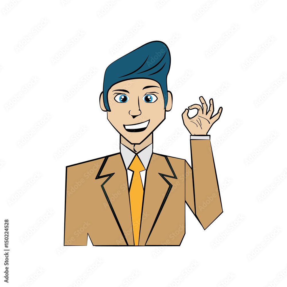 Elegant man cartoon icon vector illustration graphic design Elegant man cartoon icon vector illustration graphic design