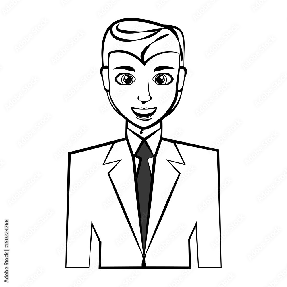 Elegant man cartoon icon vector illustration graphic design Elegant man cartoon icon vector illustration graphic design