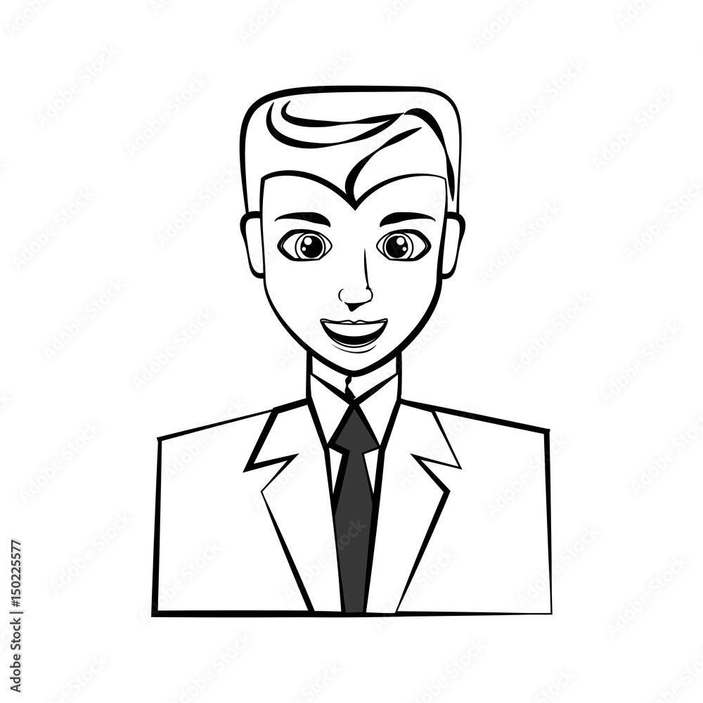 Elegant man cartoon icon vector illustration graphic design Elegant man cartoon icon vector illustration graphic design