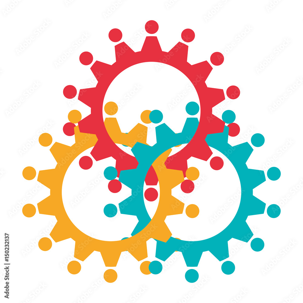 Teamwork abstract symbol icon vector illustration graphic design Teamwork abstract symbol icon vector illustration graphic design