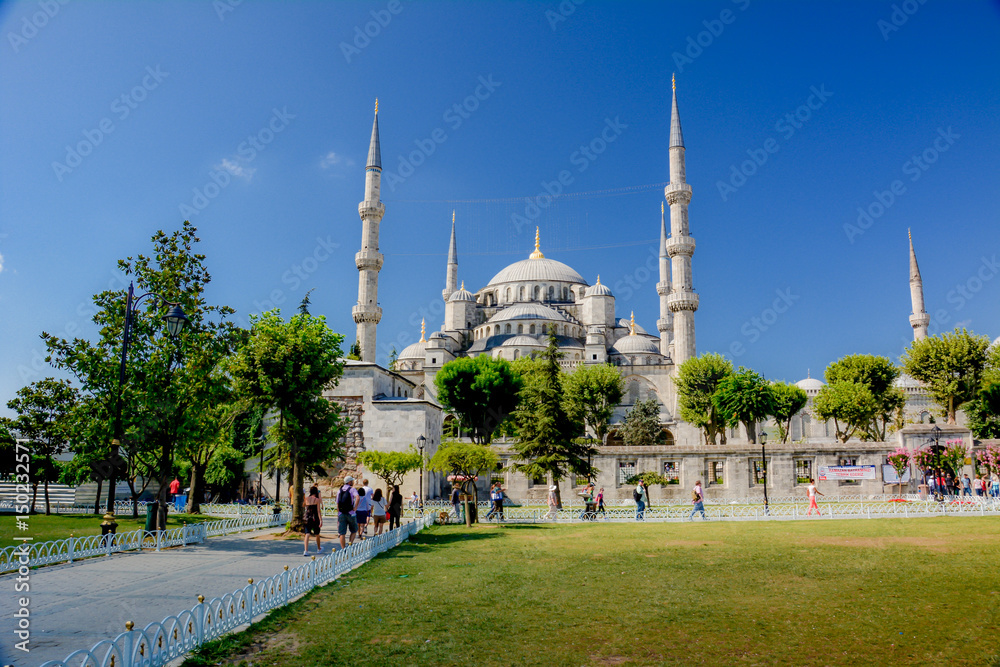 View of the city and istanbul mosques