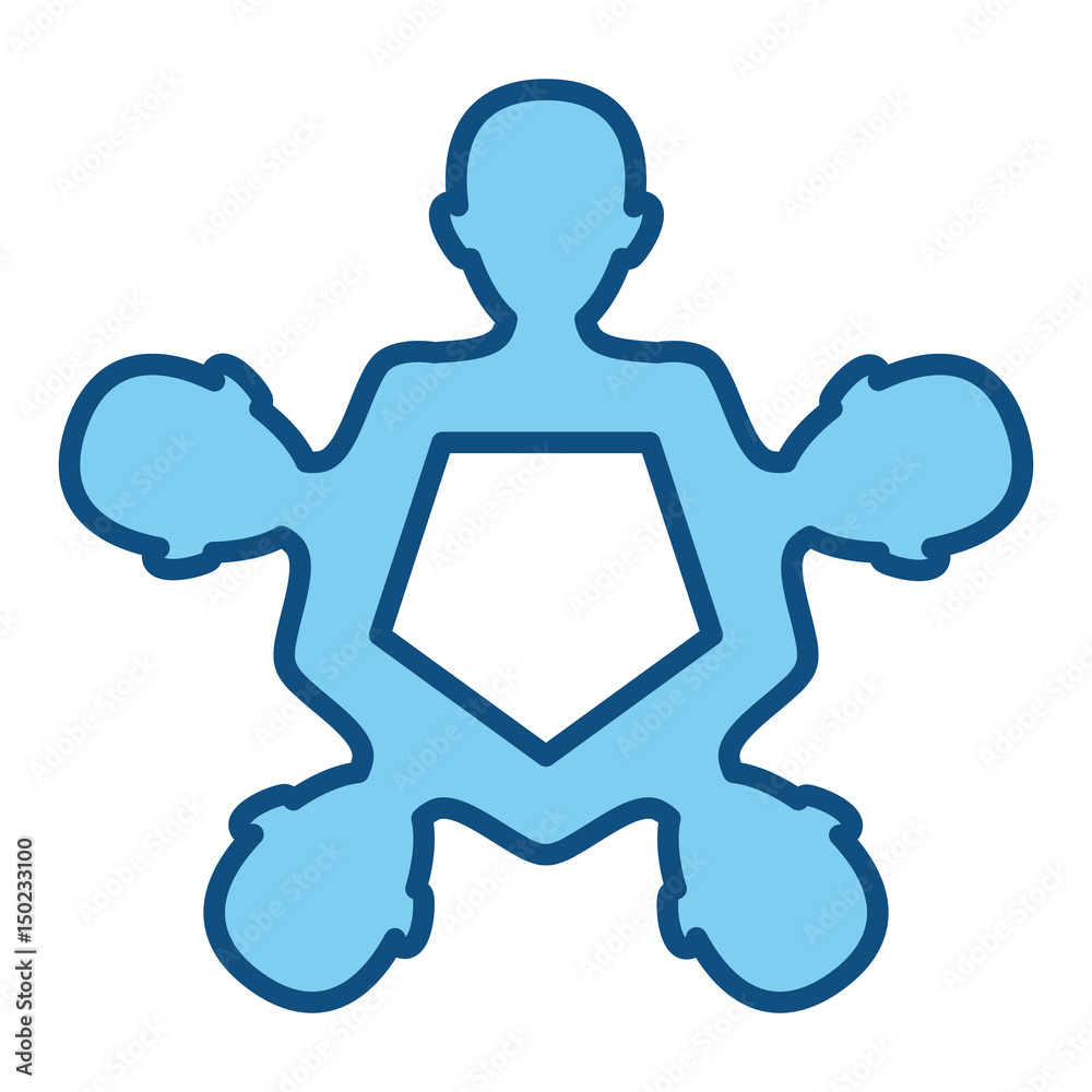 Teamwork abstract symbol icon vector illustration graphic design Teamwork abstract symbol icon vector illustration graphic design