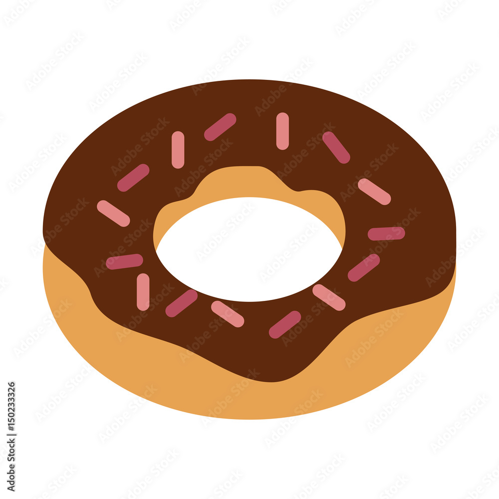 donut with sprinkles pastry icon image vector illustration design donut with sprinkles pastry icon image vector illustration design