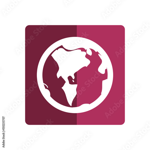 Isolated world earth icon vector illustration graphic design