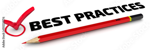 Best practices. The check mark