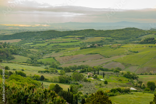 View of the city of montepulciano in the province of siena toscana italia  famous for the red wine Nobile