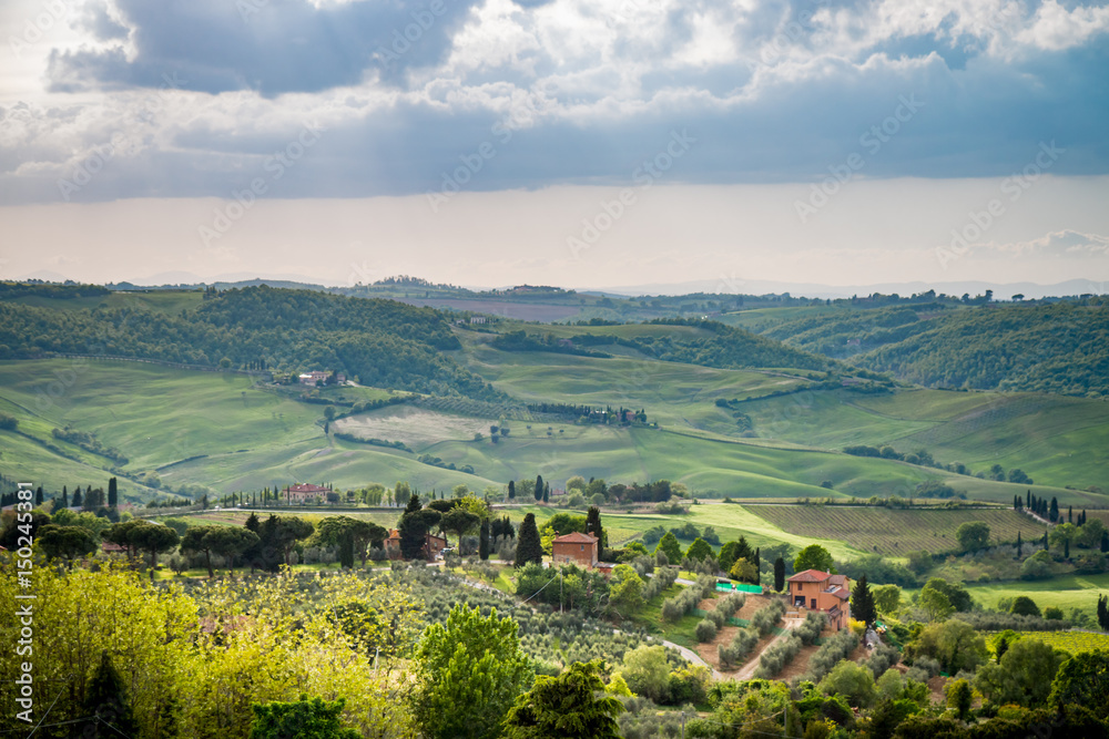 Obraz premium Paysage du Val d'Orcia en Toscane