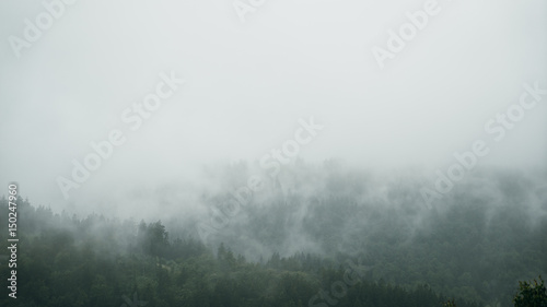 Misty mountains in Germany