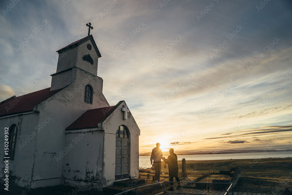 Sunset Church, Iceland
