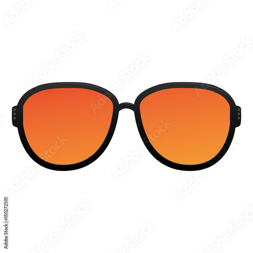 Isolated colored sunglasses