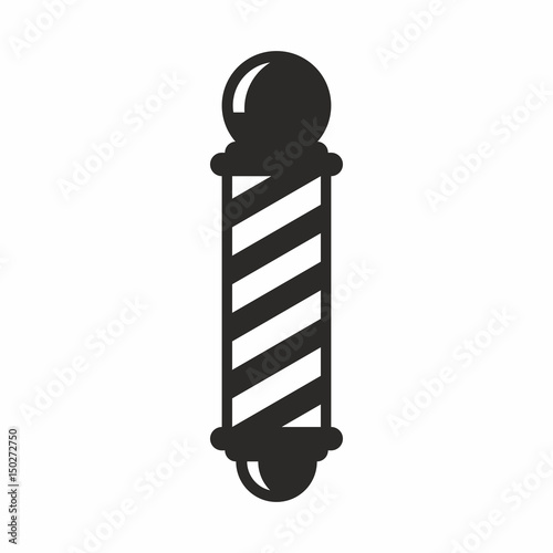 Barber shop pole icon