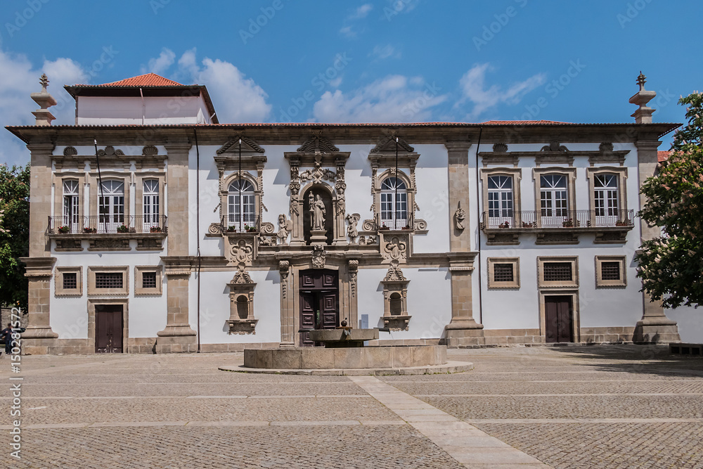 City hall, former Santa Clara convent Guimaraes, Portugal.