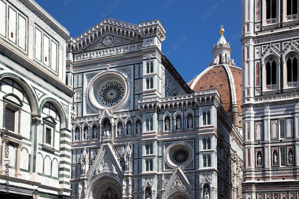 beautiful renaissance cathedral Santa Maria del Fiore in Florence, Italy